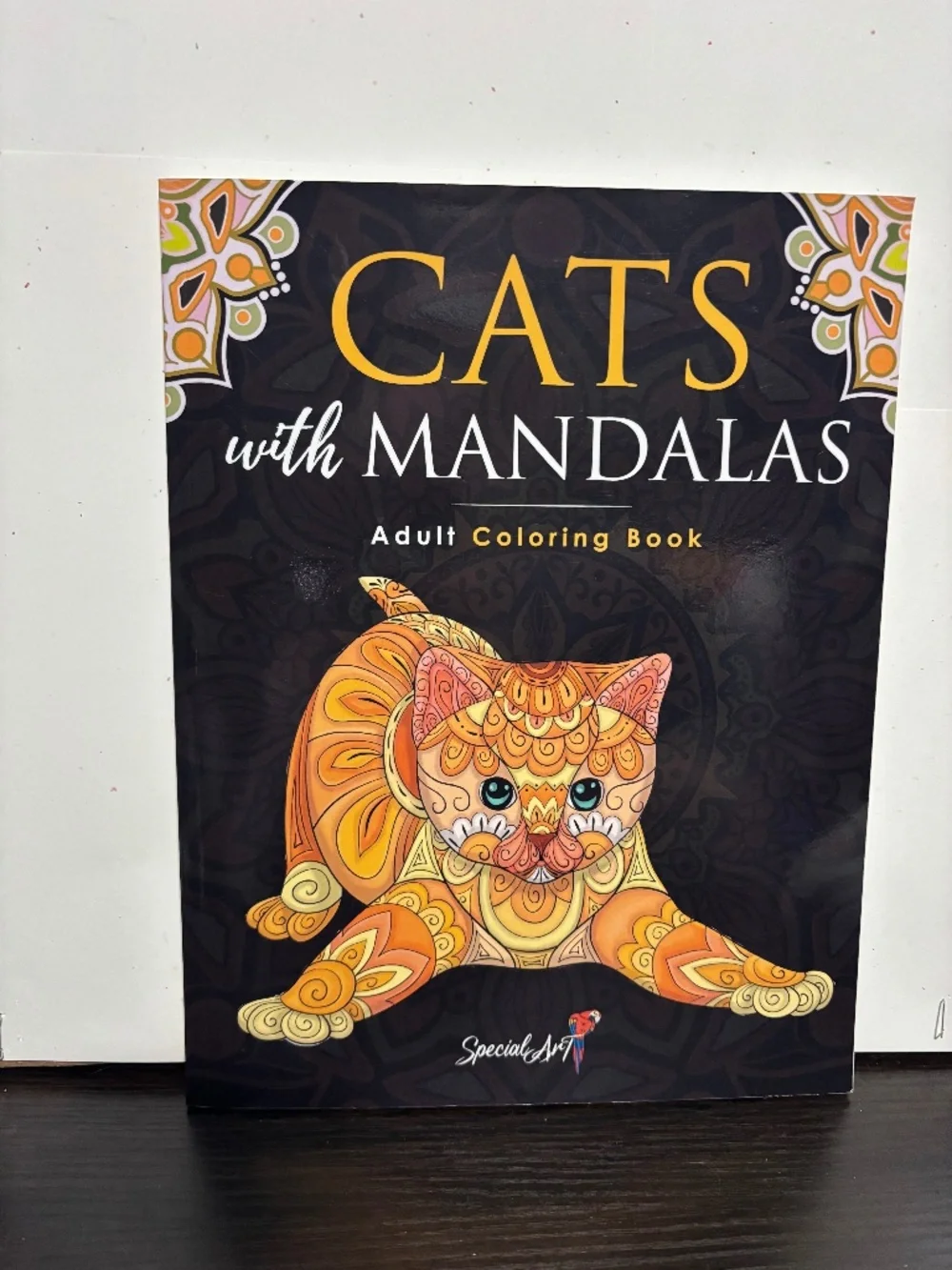 Cats with Mandalas Coloring Book